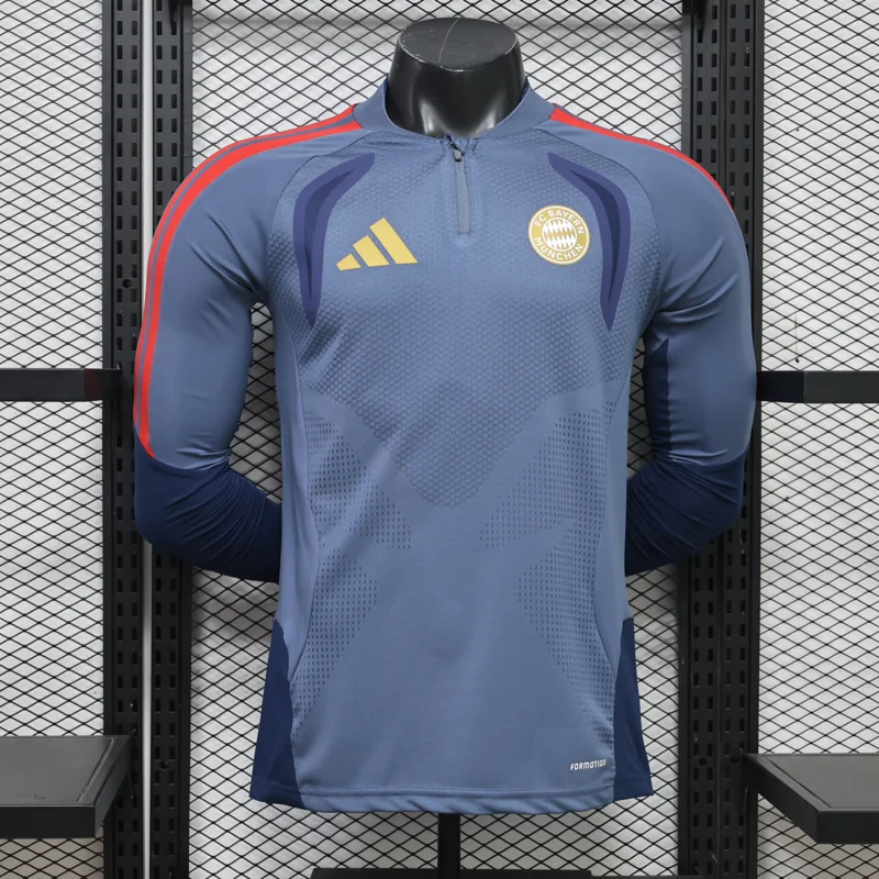 Bayern Munich 26/27 gris azul conjunto de entrenamiento con media cremallera — 1