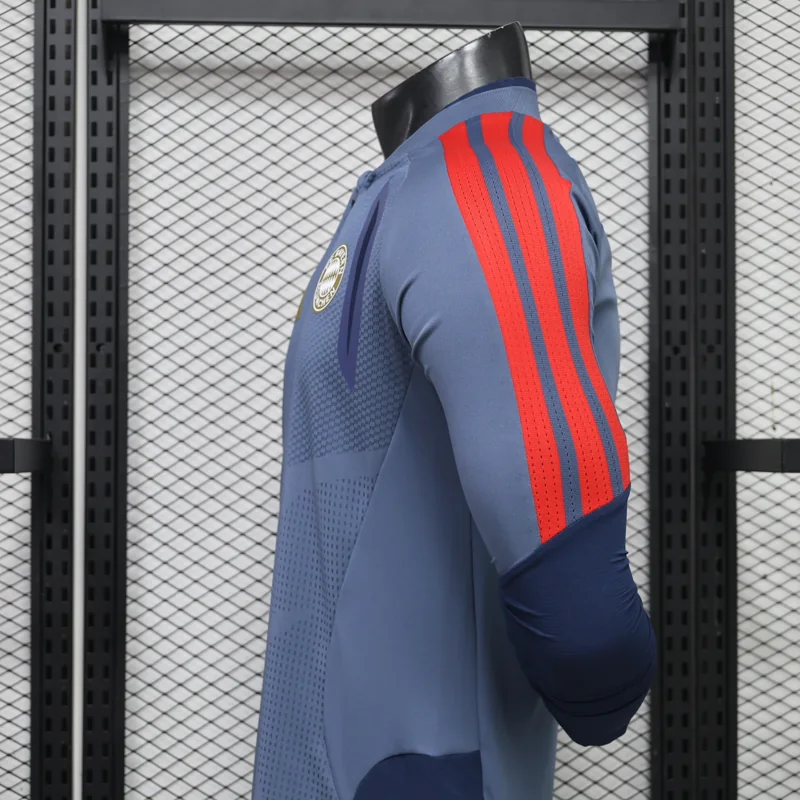 Bayern Munich 26/27 gris azul conjunto de entrenamiento con media cremallera — 2